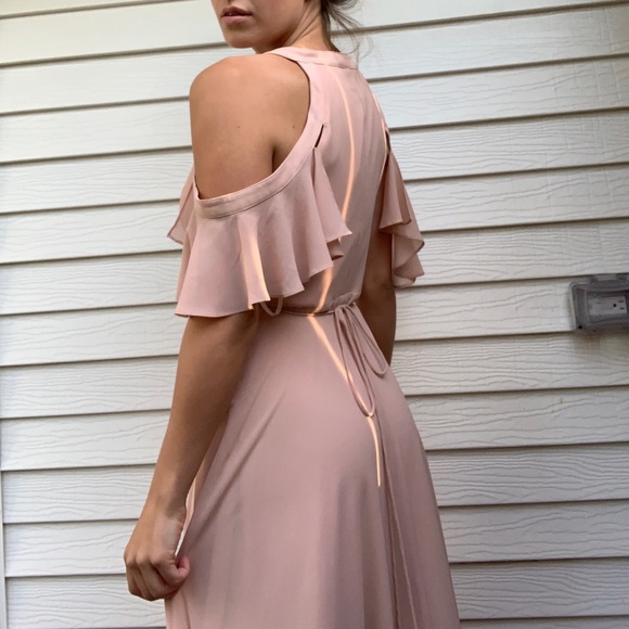 Gorgeous peach prom dress - Picture 3 of 10